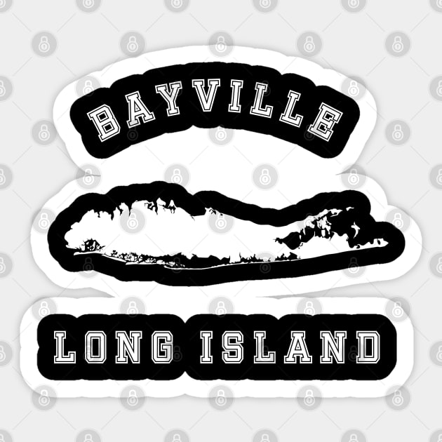 Bayville Long Island (Dark Colors) Sticker by Proud Town Tees